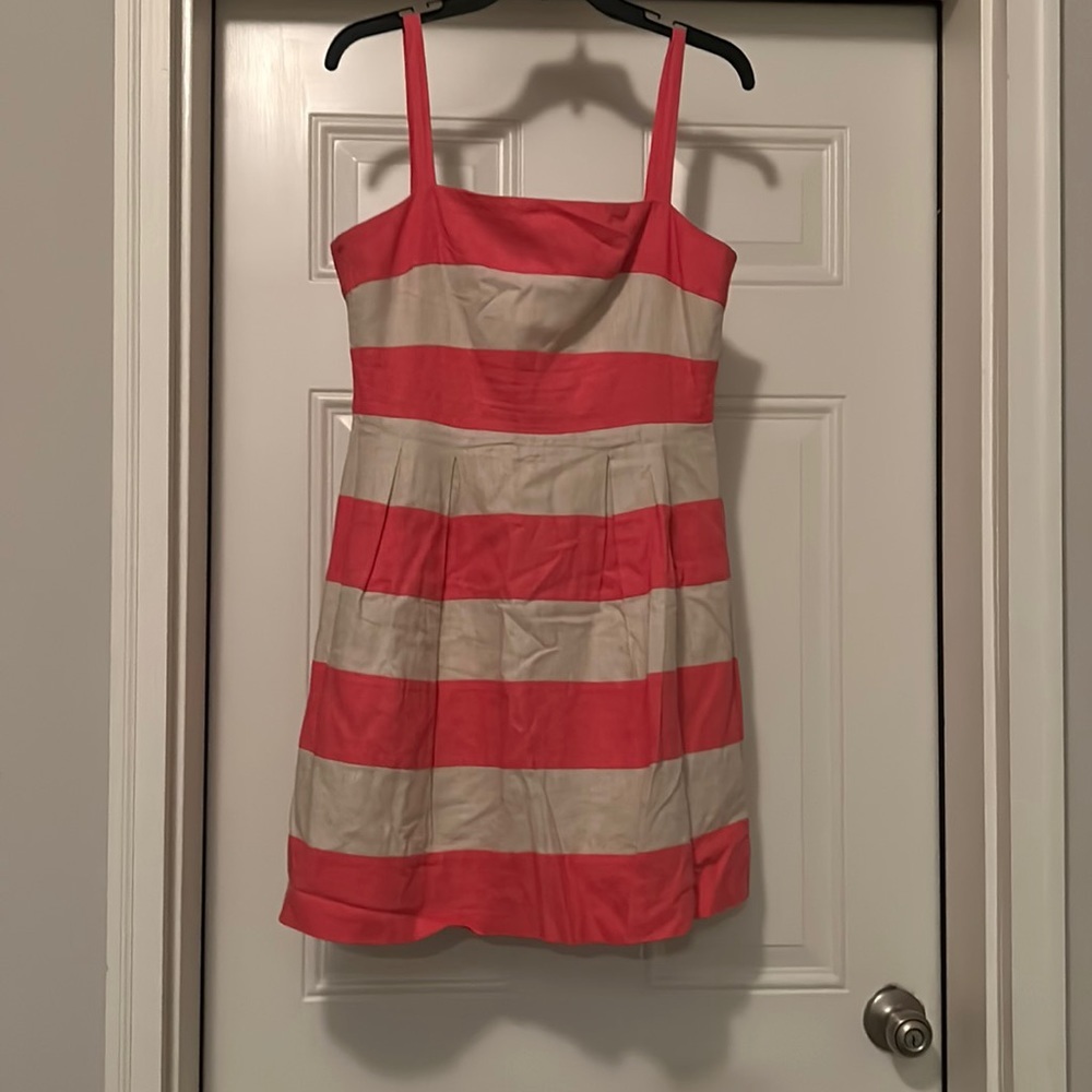 Loft Spring/Summer Linen Striped Dress